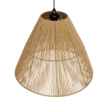 GLOBOSTAR® HUTT 205-0018 Boho Κρεμαστό Φωτιστικό Οροφής με Ντουί 1 x E27 AC 220-240V IP20 - Μπεζ - M50 x Π50 x Υ40cm