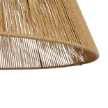 GLOBOSTAR® HUTT 205-0018 Boho Κρεμαστό Φωτιστικό Οροφής με Ντουί 1 x E27 AC 220-240V IP20 - Μπεζ - M50 x Π50 x Υ40cm
