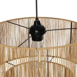 GLOBOSTAR® ROXXI 205-0019 Boho Κρεμαστό Φωτιστικό Οροφής με Ντουί 1 x E27 AC 220-240V IP20 - Μπεζ - M35 x Π35 x Υ37cm