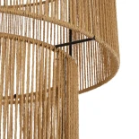 GLOBOSTAR® ROXXI 205-0019 Boho Κρεμαστό Φωτιστικό Οροφής με Ντουί 1 x E27 AC 220-240V IP20 - Μπεζ - M35 x Π35 x Υ37cm