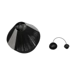 GLOBOSTAR® ANGULUS 205-0021 Boho Κρεμαστό Φωτιστικό Οροφής με Ντουί 1 x E27 AC 220-240V IP20 - Μαύρο & Γκρι - M40 x Π40 x Υ35cm