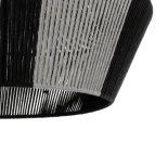 GLOBOSTAR® ANGULUS 205-0021 Boho Κρεμαστό Φωτιστικό Οροφής με Ντουί 1 x E27 AC 220-240V IP20 - Μαύρο & Γκρι - M40 x Π40 x Υ35cm