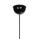 GLOBOSTAR® ANGULUS 205-0021 Boho Κρεμαστό Φωτιστικό Οροφής με Ντουί 1 x E27 AC 220-240V IP20 - Μαύρο & Γκρι - M40 x Π40 x Υ35cm