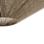 GLOBOSTAR® OVNI 205-0029 Boho Κρεμαστό Φωτιστικό Οροφής με Ντουί 1 x E27 AC 220-240V IP20 - Μπεζ - M60 x Π60 x Υ29cm