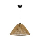 GLOBOSTAR® HATA  205-0036 Boho Κρεμαστό Φωτιστικό Οροφής με Ντουί 1 x E27 AC 220-240V IP20 - Μπεζ - M35 x Π35 x Υ21cm