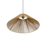 GLOBOSTAR® HATA 205-0037 Boho Κρεμαστό Φωτιστικό Οροφής με Ντουί 1 x E27 AC 220-240V IP20 - Μπεζ - M60 x Π60 x Υ27cm