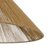 GLOBOSTAR® HATA 205-0037 Boho Κρεμαστό Φωτιστικό Οροφής με Ντουί 1 x E27 AC 220-240V IP20 - Μπεζ - M60 x Π60 x Υ27cm