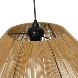GLOBOSTAR® HATA 205-0037 Boho Κρεμαστό Φωτιστικό Οροφής με Ντουί 1 x E27 AC 220-240V IP20 - Μπεζ - M60 x Π60 x Υ27cm