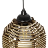 GLOBOSTAR® JUTTI 205-0040 Boho Κρεμαστό Φωτιστικό Οροφής με Ντουί 1 x E27 AC 220-240V IP20 - Μπεζ - M20 x Π20 x Υ18cm