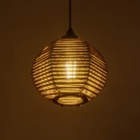 GLOBOSTAR® JUTTI 205-0041 Boho Κρεμαστό Φωτιστικό Οροφής με Ντουί 1 x E27 AC 220-240V IP20 - Μπεζ - M20 x Π20 x Υ18cm