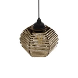 GLOBOSTAR® JUTTI 205-0041 Boho Κρεμαστό Φωτιστικό Οροφής με Ντουί 1 x E27 AC 220-240V IP20 - Μπεζ - M20 x Π20 x Υ18cm