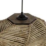 GLOBOSTAR® HUSLE 205-0045 Boho Κρεμαστό Φωτιστικό Οροφής με Ντουί 1 x E27 AC 220-240V IP20 - Μπεζ - M31 x Π31 x Υ28cm