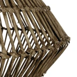 GLOBOSTAR® ARANCIA 205-0048 Boho Κρεμαστό Φωτιστικό Οροφής με Ντουί 1 x E27 AC 220-240V IP20 - Μπεζ - M46 x Π46 x Υ35cm