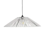 GLOBOSTAR® JAPAN 205-0053 Boho Κρεμαστό Φωτιστικό Οροφής με Ντουί 1 x E27 AC 220-240V IP20 - Λευκό - M60 x Π60 x Υ20cm