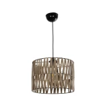 GLOBOSTAR® MARS 205-0054 Boho Κρεμαστό Φωτιστικό Οροφής με Ντουί 1 x E27 AC 220-240V IP20 - Μπεζ - M30 x Π30 x 24cm