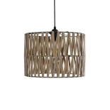 GLOBOSTAR® MARS 205-0054 Boho Κρεμαστό Φωτιστικό Οροφής με Ντουί 1 x E27 AC 220-240V IP20 - Μπεζ - M30 x Π30 x 24cm