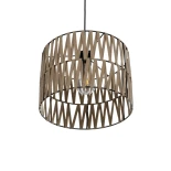 GLOBOSTAR® MARS 205-0054 Boho Κρεμαστό Φωτιστικό Οροφής με Ντουί 1 x E27 AC 220-240V IP20 - Μπεζ - M30 x Π30 x 24cm