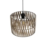 GLOBOSTAR® MARS 205-0054 Boho Κρεμαστό Φωτιστικό Οροφής με Ντουί 1 x E27 AC 220-240V IP20 - Μπεζ - M30 x Π30 x 24cm