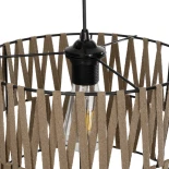 GLOBOSTAR® MARS 205-0054 Boho Κρεμαστό Φωτιστικό Οροφής με Ντουί 1 x E27 AC 220-240V IP20 - Μπεζ - M30 x Π30 x 24cm