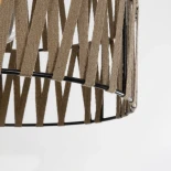 GLOBOSTAR® MARS 205-0054 Boho Κρεμαστό Φωτιστικό Οροφής με Ντουί 1 x E27 AC 220-240V IP20 - Μπεζ - M30 x Π30 x 24cm