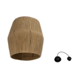 GLOBOSTAR® CONE 205-0058 Boho Κρεμαστό Φωτιστικό Οροφής με Ντουί 1 x E27 AC 220-240V IP20 - Μπεζ - M55 x Π55 x 50cm