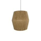 GLOBOSTAR® CONE 205-0058 Boho Κρεμαστό Φωτιστικό Οροφής με Ντουί 1 x E27 AC 220-240V IP20 - Μπεζ - M55 x Π55 x 50cm