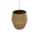 GLOBOSTAR® CONE 205-0058 Boho Κρεμαστό Φωτιστικό Οροφής με Ντουί 1 x E27 AC 220-240V IP20 - Μπεζ - M55 x Π55 x 50cm