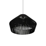 GLOBOSTAR® NUI 205-0062 Boho Κρεμαστό Φωτιστικό Οροφής με Ντουί 1 x E27 AC 220-240V IP20 - Μαύρο - M60 x Π60 x Υ41cm