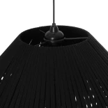 GLOBOSTAR® NUI 205-0062 Boho Κρεμαστό Φωτιστικό Οροφής με Ντουί 1 x E27 AC 220-240V IP20 - Μαύρο - M60 x Π60 x Υ41cm