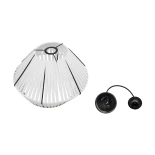 GLOBOSTAR® NUI 205-0063 Boho Κρεμαστό Φωτιστικό Οροφής με Ντουί 1 x E27 AC 220-240V IP20 - Λευκό - M36 x Π36 x Υ27cm