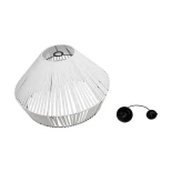 GLOBOSTAR® NUI 205-0064 Boho Κρεμαστό Φωτιστικό Οροφής με Ντουί 1 x E27 AC 220-240V IP20 - Λευκό - M60 x Π60 x Υ41cm