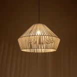 GLOBOSTAR® NUI 205-0064 Boho Κρεμαστό Φωτιστικό Οροφής με Ντουί 1 x E27 AC 220-240V IP20 - Λευκό - M60 x Π60 x Υ41cm