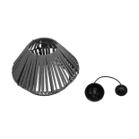 GLOBOSTAR® NUI 205-0065 Boho Κρεμαστό Φωτιστικό Οροφής με Ντουί 1 x E27 AC 220-240V IP20 - Γκρι - M36 x Π36 x Υ27cm