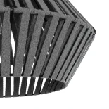 GLOBOSTAR® NUI 205-0065 Boho Κρεμαστό Φωτιστικό Οροφής με Ντουί 1 x E27 AC 220-240V IP20 - Γκρι - M36 x Π36 x Υ27cm