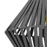 GLOBOSTAR® NUI 205-0065 Boho Κρεμαστό Φωτιστικό Οροφής με Ντουί 1 x E27 AC 220-240V IP20 - Γκρι - M36 x Π36 x Υ27cm