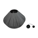 GLOBOSTAR® NUI 205-0066 Boho Κρεμαστό Φωτιστικό Οροφής με Ντουί 1 x E27 AC 220-240V IP20 - Γκρι - M60 x Π60 x Υ41cm