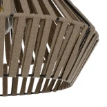 GLOBOSTAR® NUI 205-0067 Boho Κρεμαστό Φωτιστικό Οροφής με Ντουί 1 x E27 AC 220-240V IP20 - Μπεζ - M36 x Π36 x Υ27cm