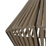 GLOBOSTAR® NUI 205-0067 Boho Κρεμαστό Φωτιστικό Οροφής με Ντουί 1 x E27 AC 220-240V IP20 - Μπεζ - M36 x Π36 x Υ27cm