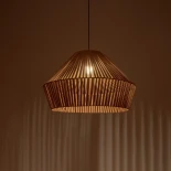 GLOBOSTAR® NUI 205-0068 Boho Κρεμαστό Φωτιστικό Οροφής με Ντουί 1 x E27 AC 220-240V IP20 - Μπεζ - M60 x Π60 x Υ41cm