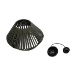 GLOBOSTAR® NUI 205-0069 Boho Κρεμαστό Φωτιστικό Οροφής με Ντουί 1 x E27 AC 220-240V IP20 - Πρασίνο - M36 x Π36 x Υ27cm