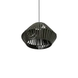 GLOBOSTAR® NUI 205-0069 Boho Κρεμαστό Φωτιστικό Οροφής με Ντουί 1 x E27 AC 220-240V IP20 - Πρασίνο - M36 x Π36 x Υ27cm