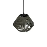 GLOBOSTAR® NUI 205-0069 Boho Κρεμαστό Φωτιστικό Οροφής με Ντουί 1 x E27 AC 220-240V IP20 - Πρασίνο - M36 x Π36 x Υ27cm