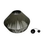 GLOBOSTAR® NUI 205-0070 Boho Κρεμαστό Φωτιστικό Οροφής με Ντουί 1 x E27 AC 220-240V IP20 - Πρασίνο - M60 x Π60 x Υ41cm