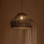 GLOBOSTAR® NUI 205-0070 Boho Κρεμαστό Φωτιστικό Οροφής με Ντουί 1 x E27 AC 220-240V IP20 - Πρασίνο - M60 x Π60 x Υ41cm