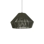 GLOBOSTAR® NUI 205-0070 Boho Κρεμαστό Φωτιστικό Οροφής με Ντουί 1 x E27 AC 220-240V IP20 - Πρασίνο - M60 x Π60 x Υ41cm