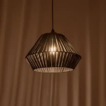 GLOBOSTAR® NUI 205-0071 Boho Κρεμαστό Φωτιστικό Οροφής με Ντουί 1 x E27 AC 220-240V IP20 - Μπλε - M36 x Π36 x Υ27cm