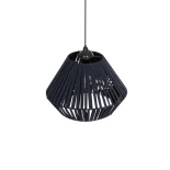 GLOBOSTAR® NUI 205-0071 Boho Κρεμαστό Φωτιστικό Οροφής με Ντουί 1 x E27 AC 220-240V IP20 - Μπλε - M36 x Π36 x Υ27cm