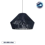 GLOBOSTAR® NUI 205-0072 Boho Κρεμαστό Φωτιστικό Οροφής με Ντουί 1 x E27 AC 220-240V IP20 - Μπλε - M60 x Π60 x Υ41cm