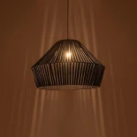 GLOBOSTAR® NUI 205-0072 Boho Κρεμαστό Φωτιστικό Οροφής με Ντουί 1 x E27 AC 220-240V IP20 - Μπλε - M60 x Π60 x Υ41cm