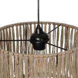 GLOBOSTAR® REGEN 205-0074 Boho Κρεμαστό Φωτιστικό Οροφής με Ντουί 1 x E27 AC 220-240V IP20 - Μπεζ - M30 x Π30 x Υ40cm